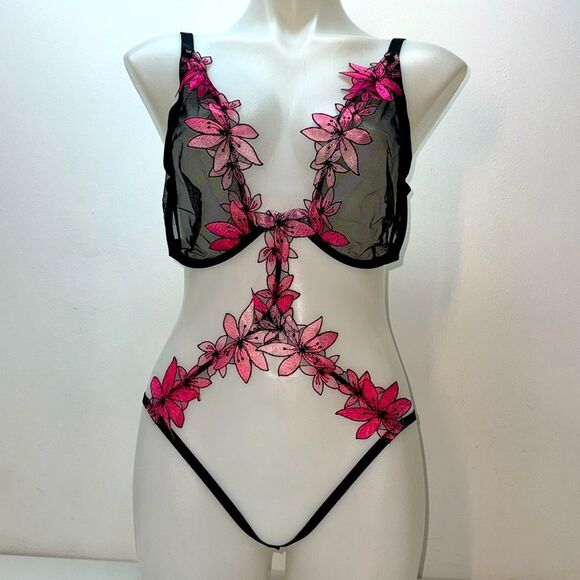 🔥Victoria secret lingerie one piece teddy  Sz X-Large New - Picture 1 of 6